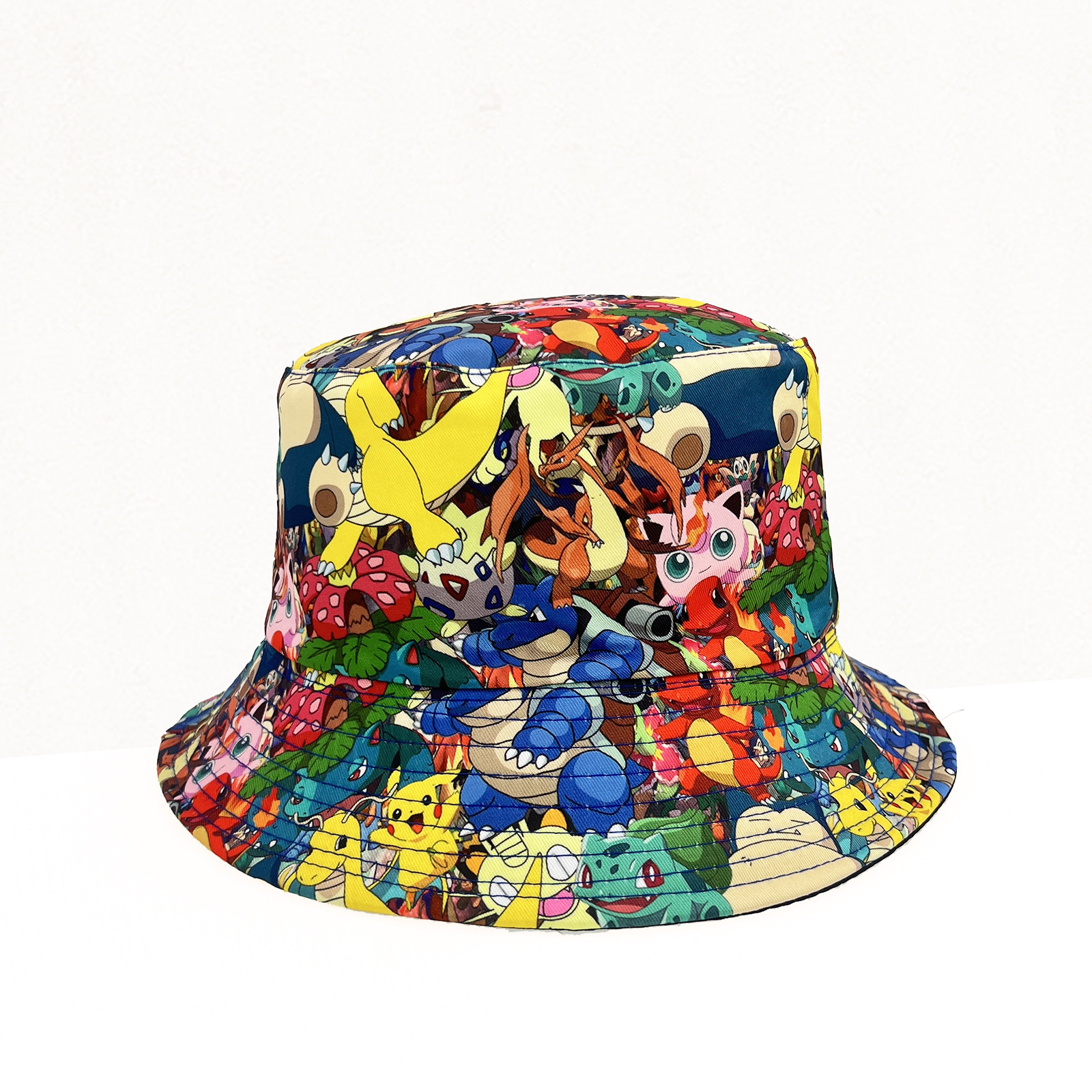 2023 Popular Pokemon Pikachu Pokemon Children's Fisherman Hat Outdoor Leisure Shade Hat In Europe And America details Picture