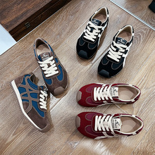 真皮老爹鞋女2025春夏新款厚底增高透气运动鞋复古百搭休闲阿甘鞋详情48