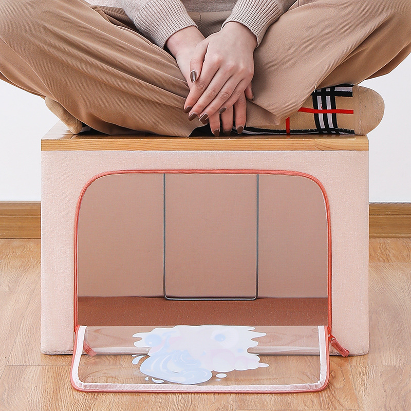 牛津布收纳箱/可折叠收纳箱/衣物储存细节图