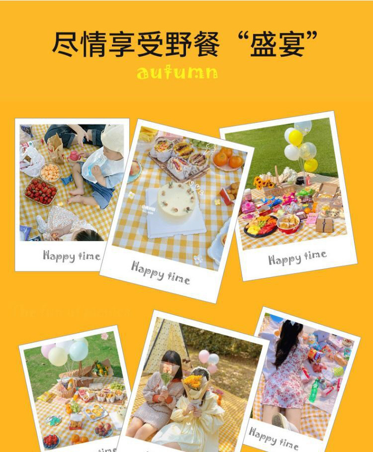 春游户外野餐垫用品沙滩帐篷垫野营子抖音网红防潮垫郊游便携布详情6