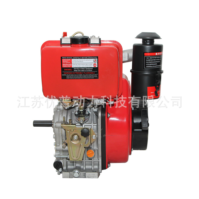 Single-cylinder air-cooled diesel engine, small vertical four-stroke diesel engine, agricultural power machinery 188FAE manufacturer Item Picture