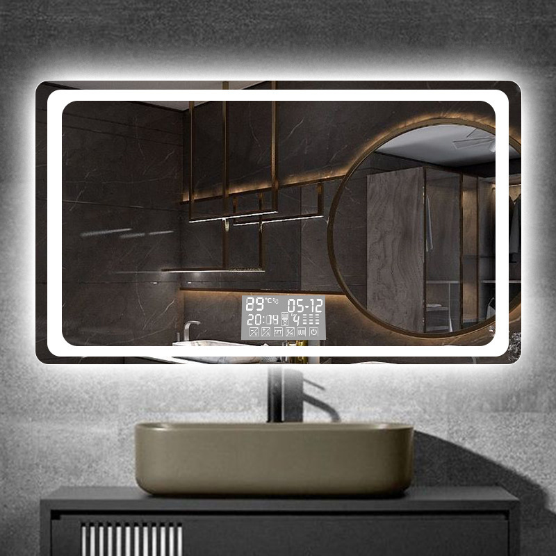 Zhenhan Foreign Trade Cross-border exclusive smart mirror, bathroom mirror, washbasin mirror, touch screen with led light, anti-fog Application Scenario