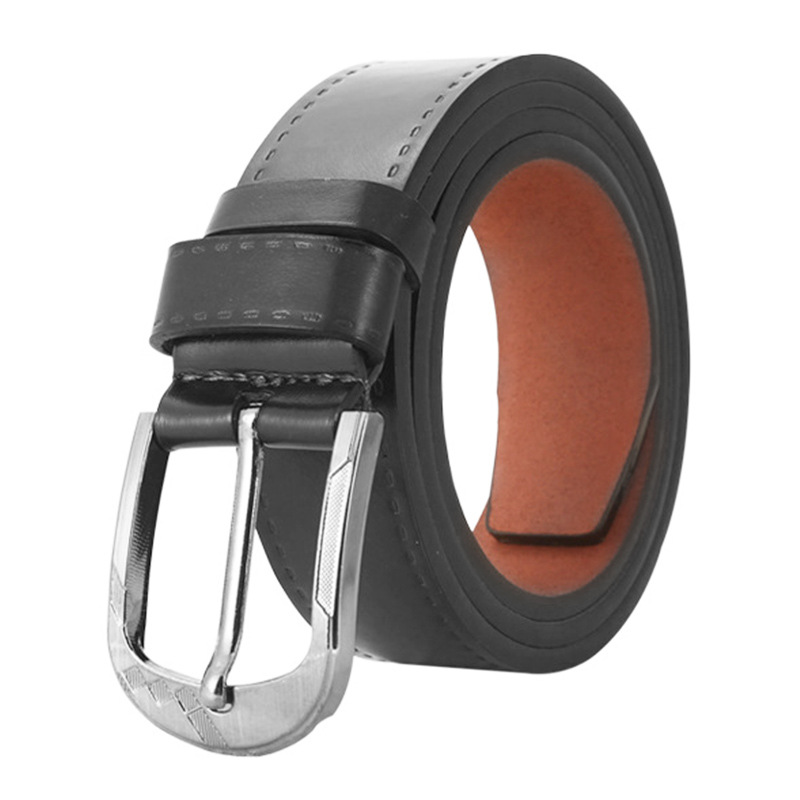 New casual men's PU super-fine retro belt, European and American fashionable pin-buckle belt. We support wholesale from consignment manufacturers Item Picture
