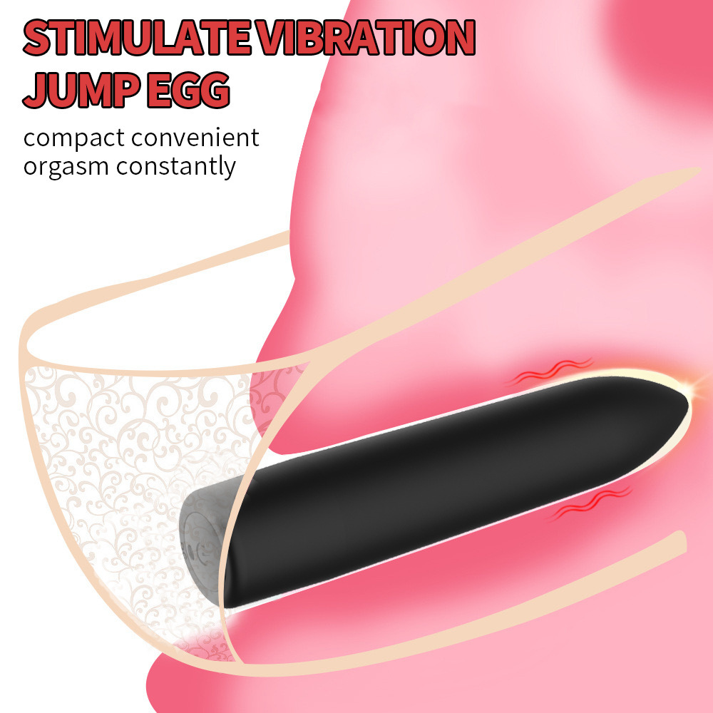 New thrilling egg-jumping strong vibration toy mini bullet female masturbation device adult sex toy Specification drawing