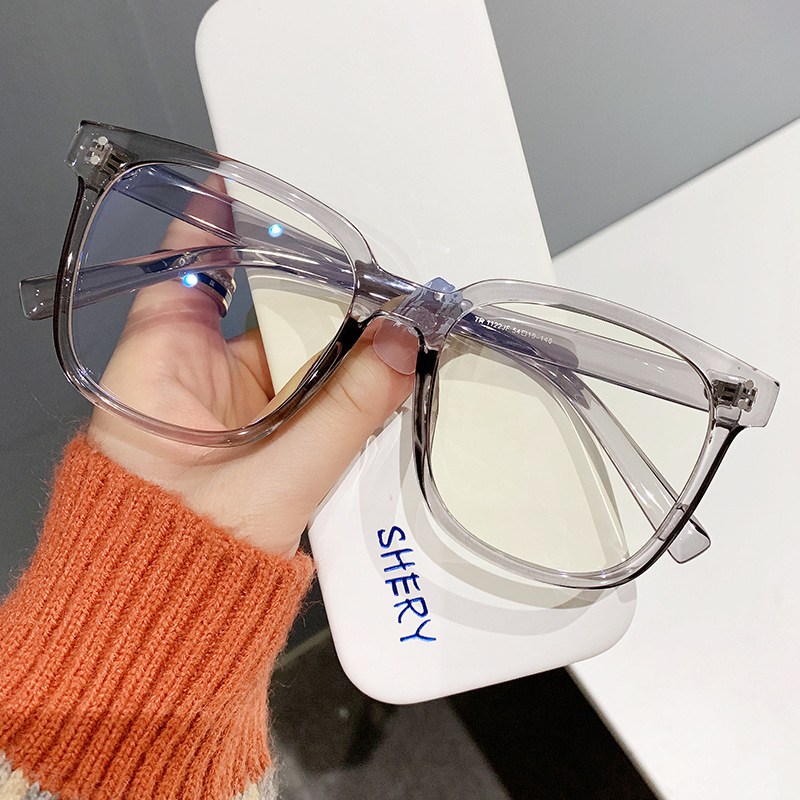 新款韩版TR90方框防蓝光眼镜 女素颜网红爆款可配度数眼镜架1122详情图2