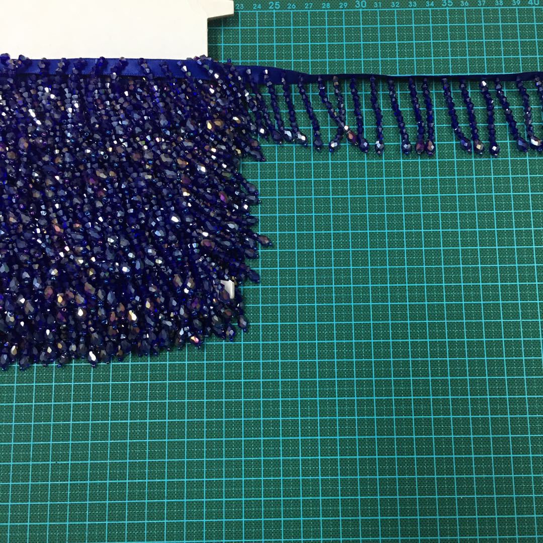 Best-selling crystal tassel clothing, dance costumes, lace tassel beads Item Picture