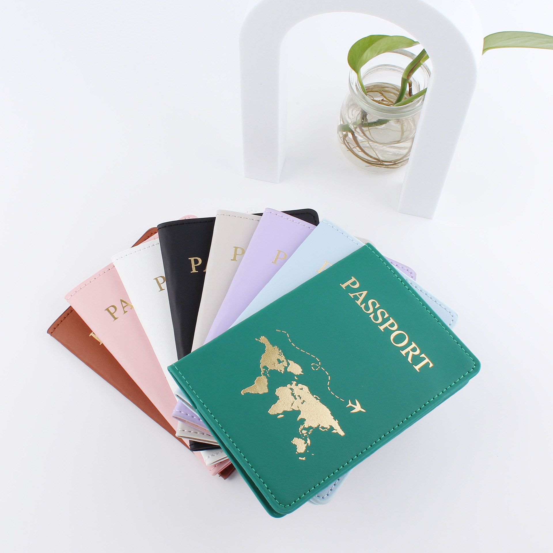 跨境皮革护照夹皮革旅行证件包护照保护套护照包PU证件夹子详情图1