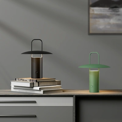 Lithium battery lamps cross-border lamp Bedside lamp restaurant outdoor camping light luxury advanced sense charging lamp hand lamp thumbnail
