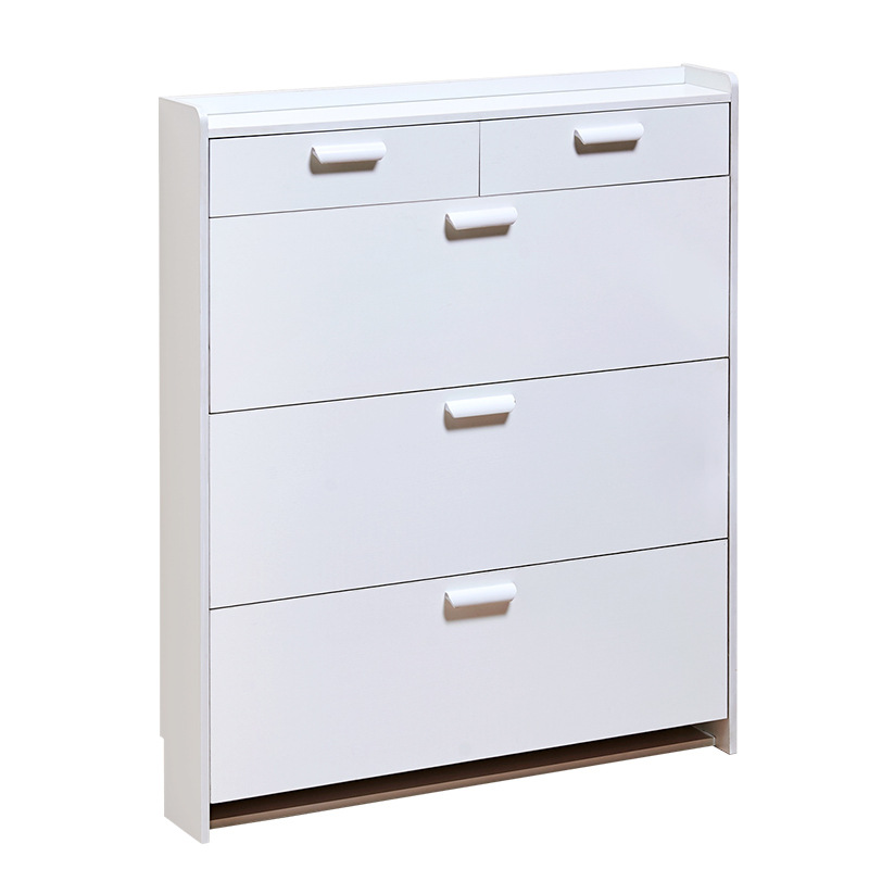 17cm door shoe cabinet, flip shoe cabinet, simple and modern foyer cabinet, space-saving, easy to assemble, economical type! Application Scenario