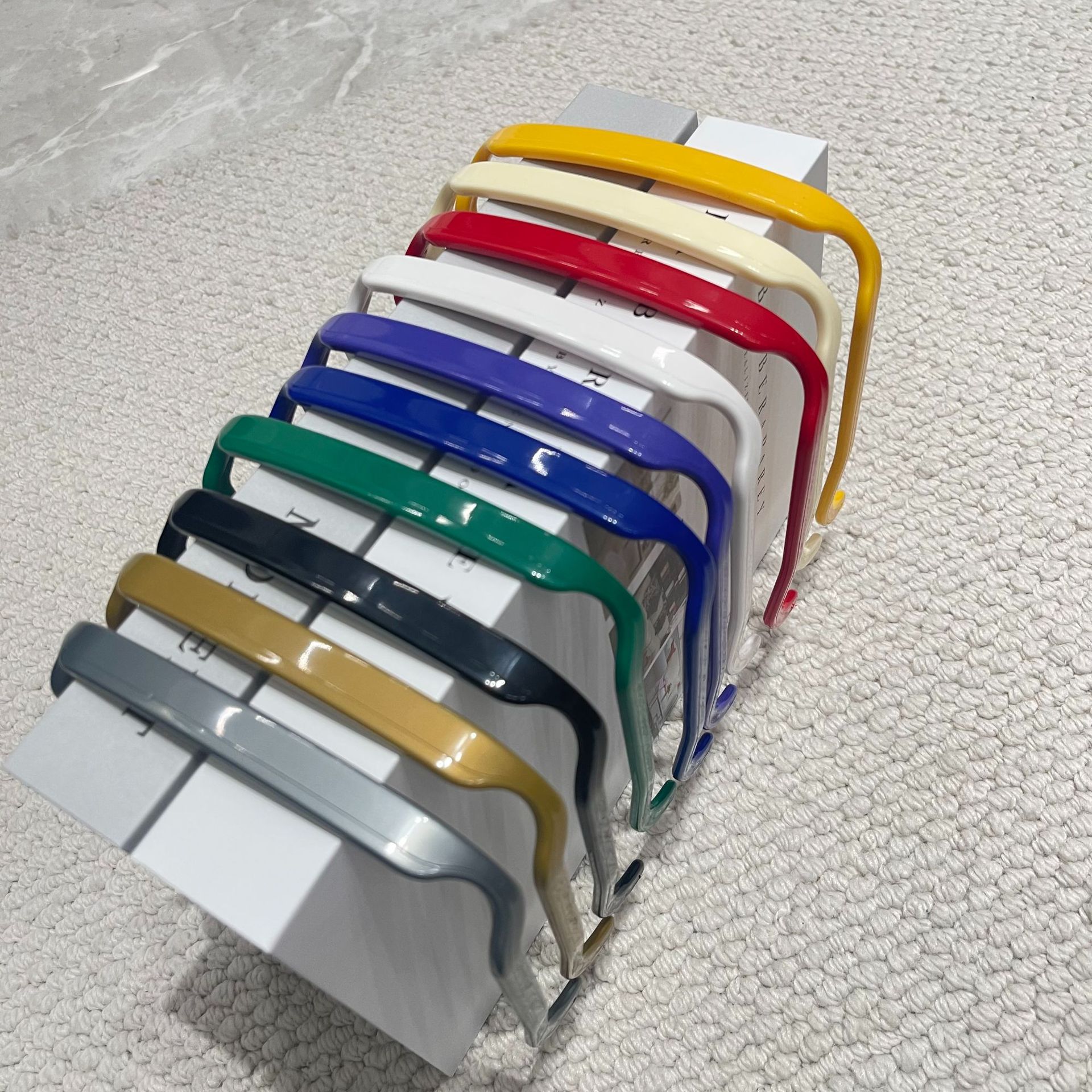 Stock Cross-Border New Curly Thick Hair Head With Hair Retainer Invisible Hair Band Medium Thick Curly Hair details Picture