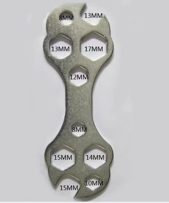 Bicycle hexagonal spanner multi-function spanner mountain bike maintenance tool multi-hole spanner thumbnail