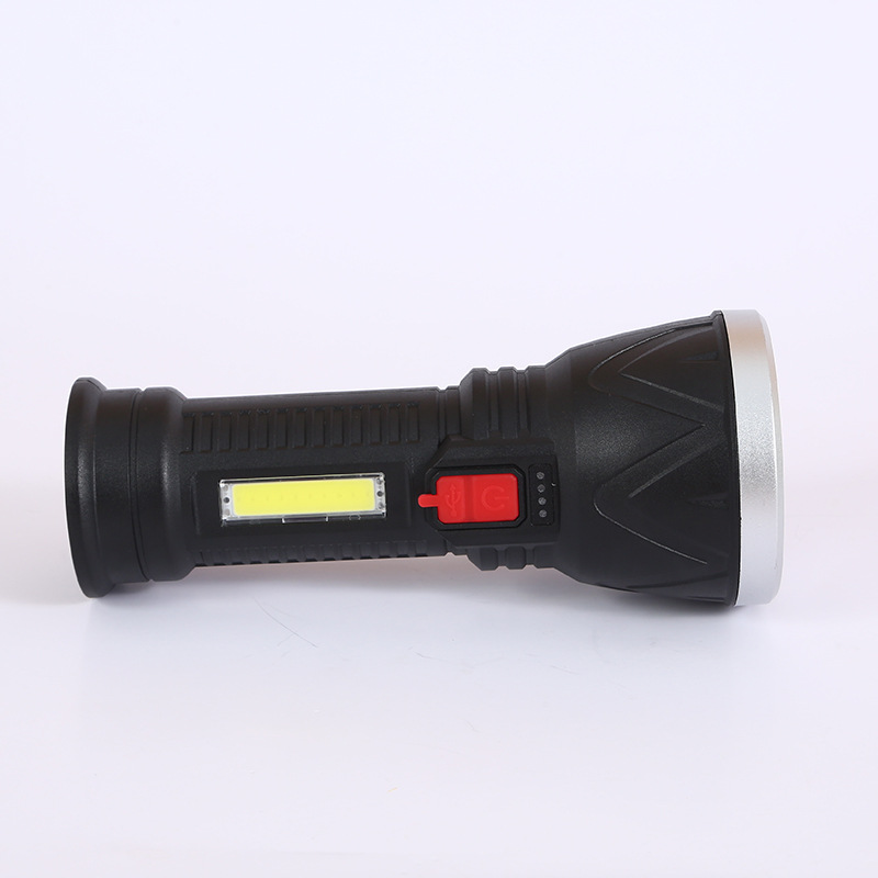Cross-border charging high-intensity long-range flashlight, household outdoor high-intensity flashlight with side light source led flashlight Application Scenario