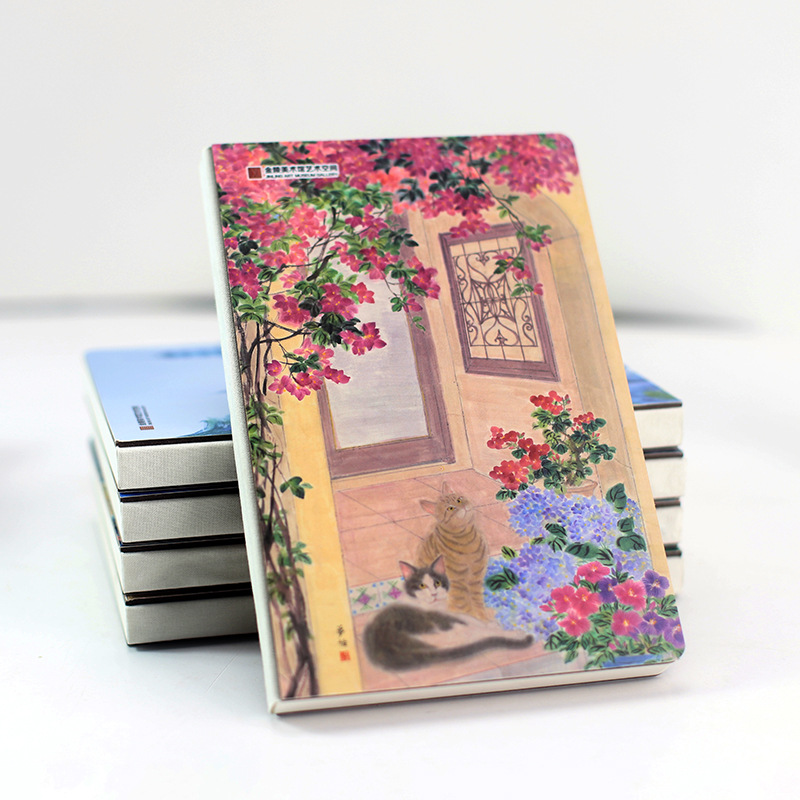 Cultural and creative Palace Museum bare-back patchwork notebook, stamp collection bare-bound book, Customized travel notebook, Scenic Area check-in Stamp book Specification image