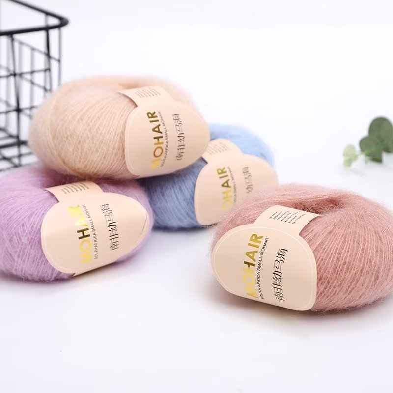 South African young mohair fine thread hand-woven long plush scarf shawl sweater thread soft wool and cashmere matching thread Application Scenario