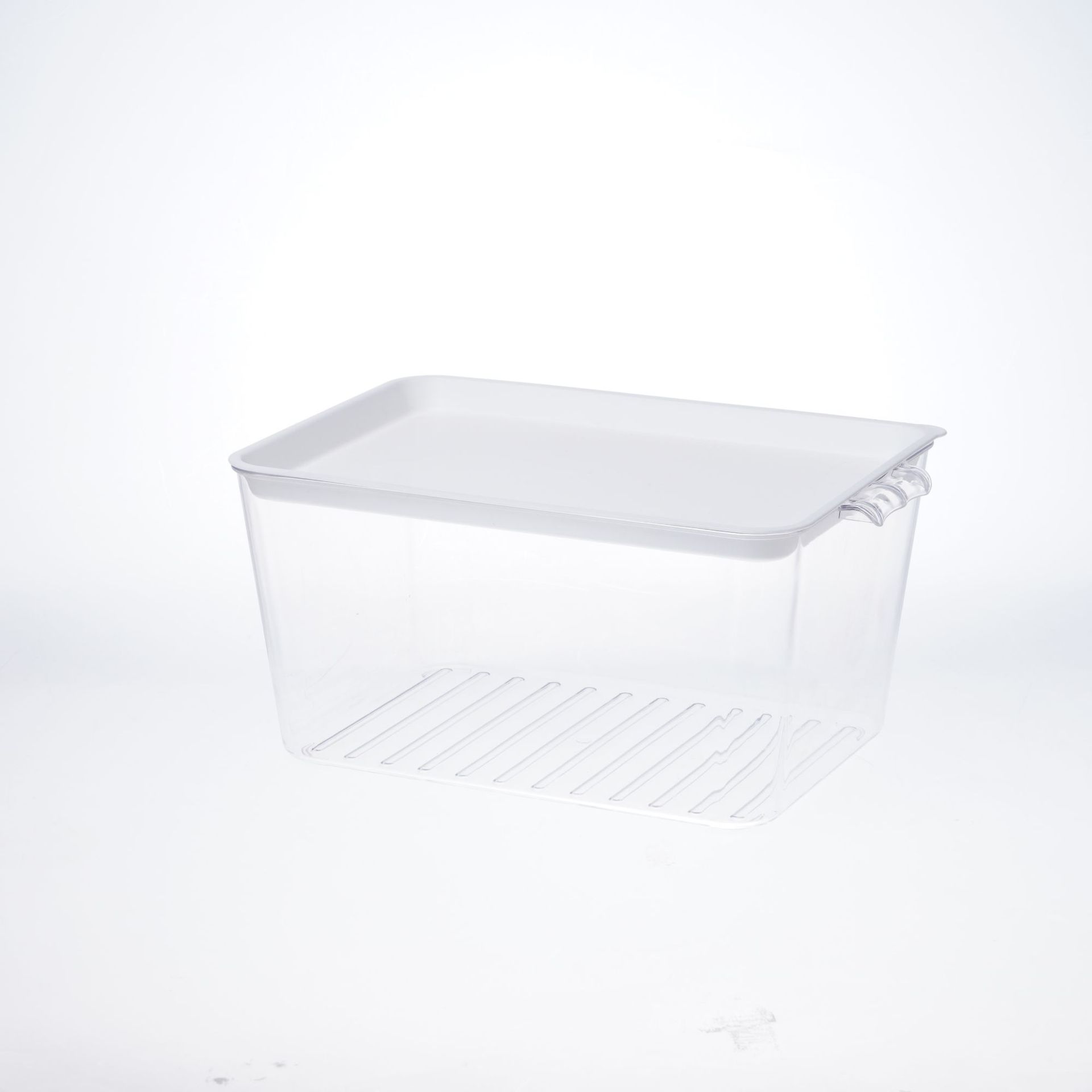 PET蔬菜水/透明面膜桌面/护肤品大敞口白底实物图