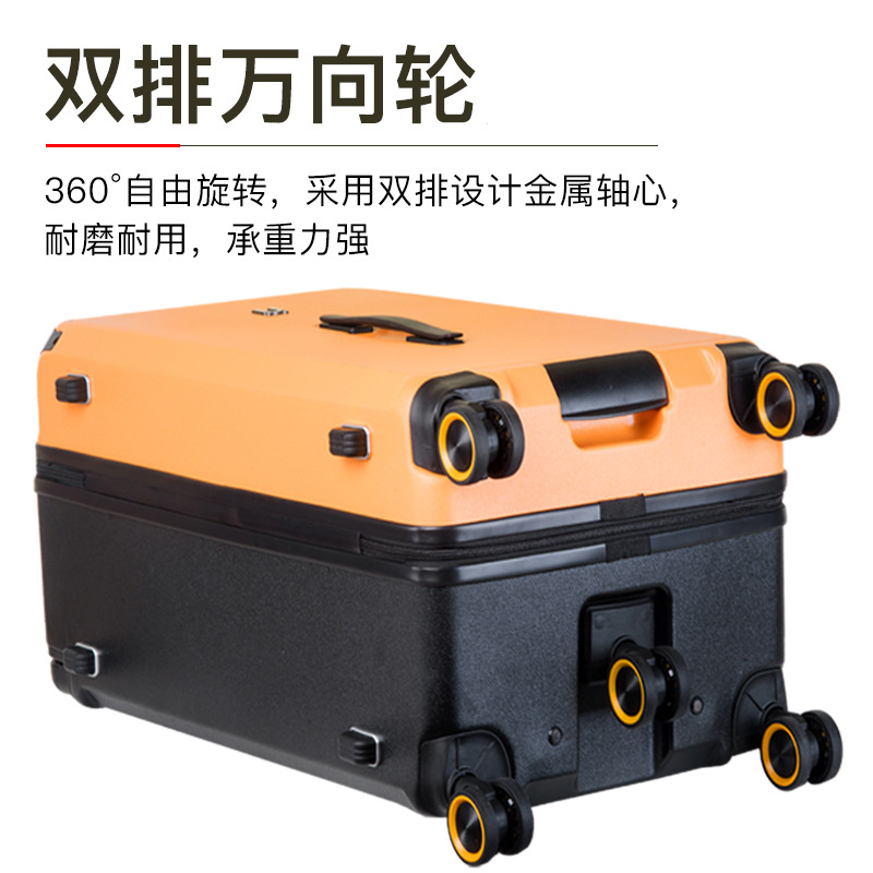 Japanese-style 3-7 large-capacity swivel wheel 26-inch suitcase, 28 men's and women's suitcases, wide handle case, USB charging Application Scenario