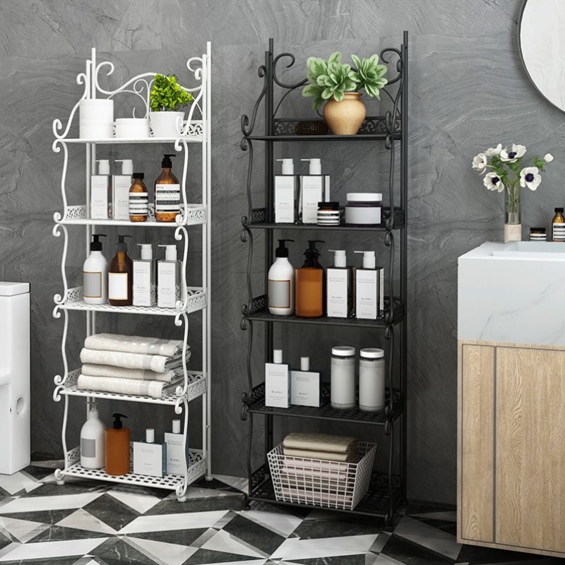 Bathroom storage rack, bathroom toilet, washroom toilet seam storage cabinet, non-drilling floor-standing storage cabinet Specification image