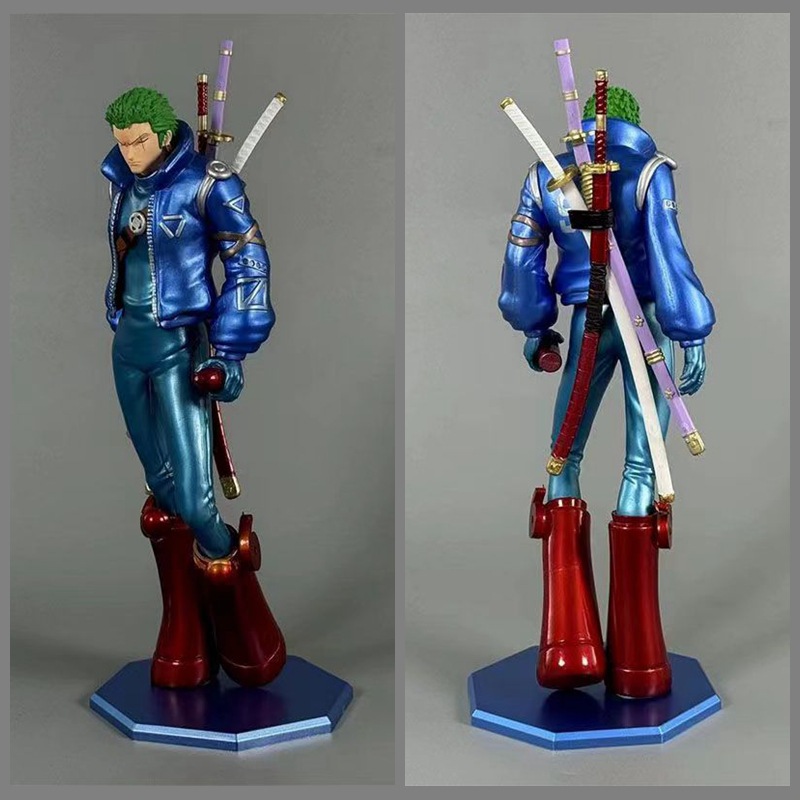 海贼王手办批发蛋尖岛鬼谷索隆全电镀摆件二次元模型动漫手办工厂