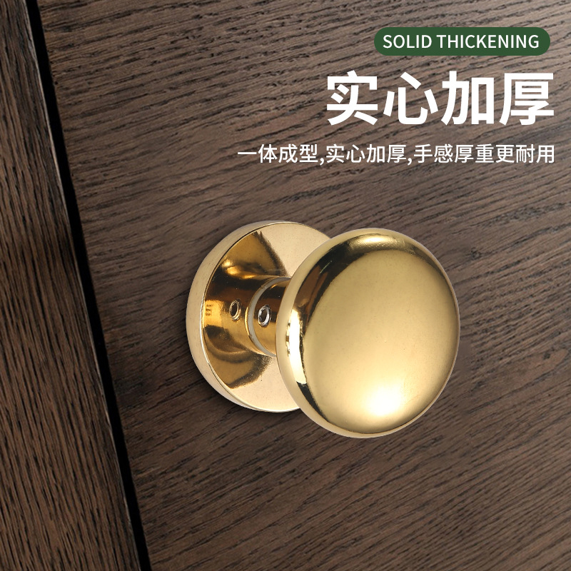 Silent Door Lock Bedroom Door Hidden Zinc Alloy Single Side Keyless Lock Background Wall Invisible Door Single Side Lock Handle details Picture