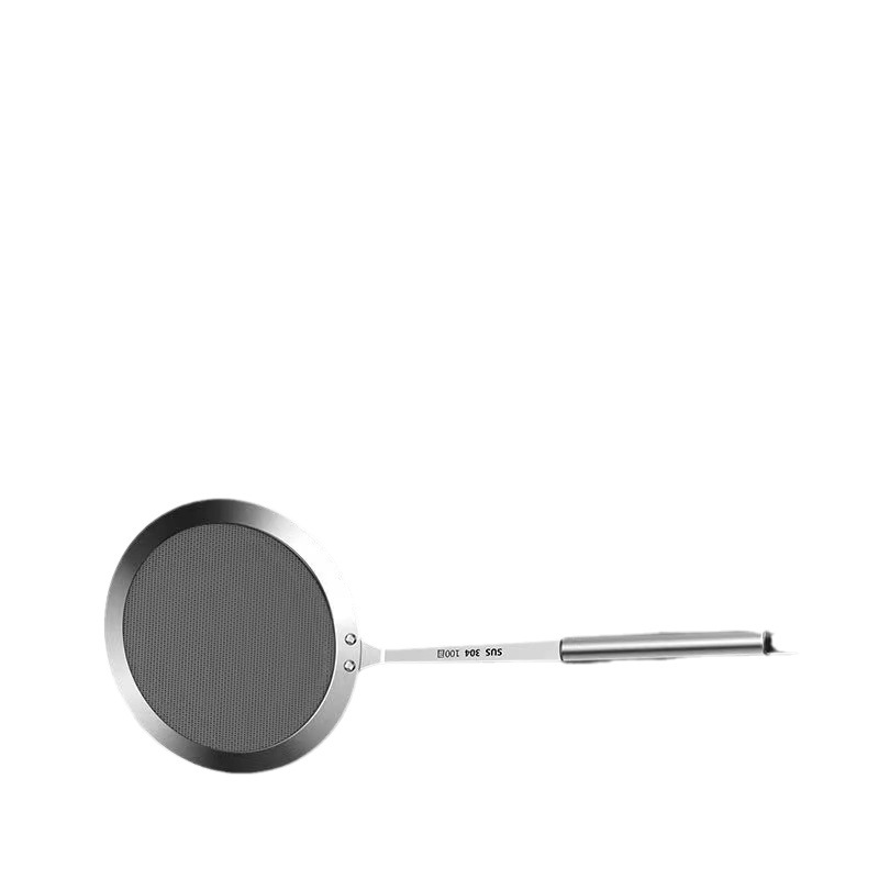100 Mesh 304 Household Slotted Spoon Hot Pot Grease Spoon Tight Net Skimming Filter Spoon Oil Filter Net Wholesale Item Picture