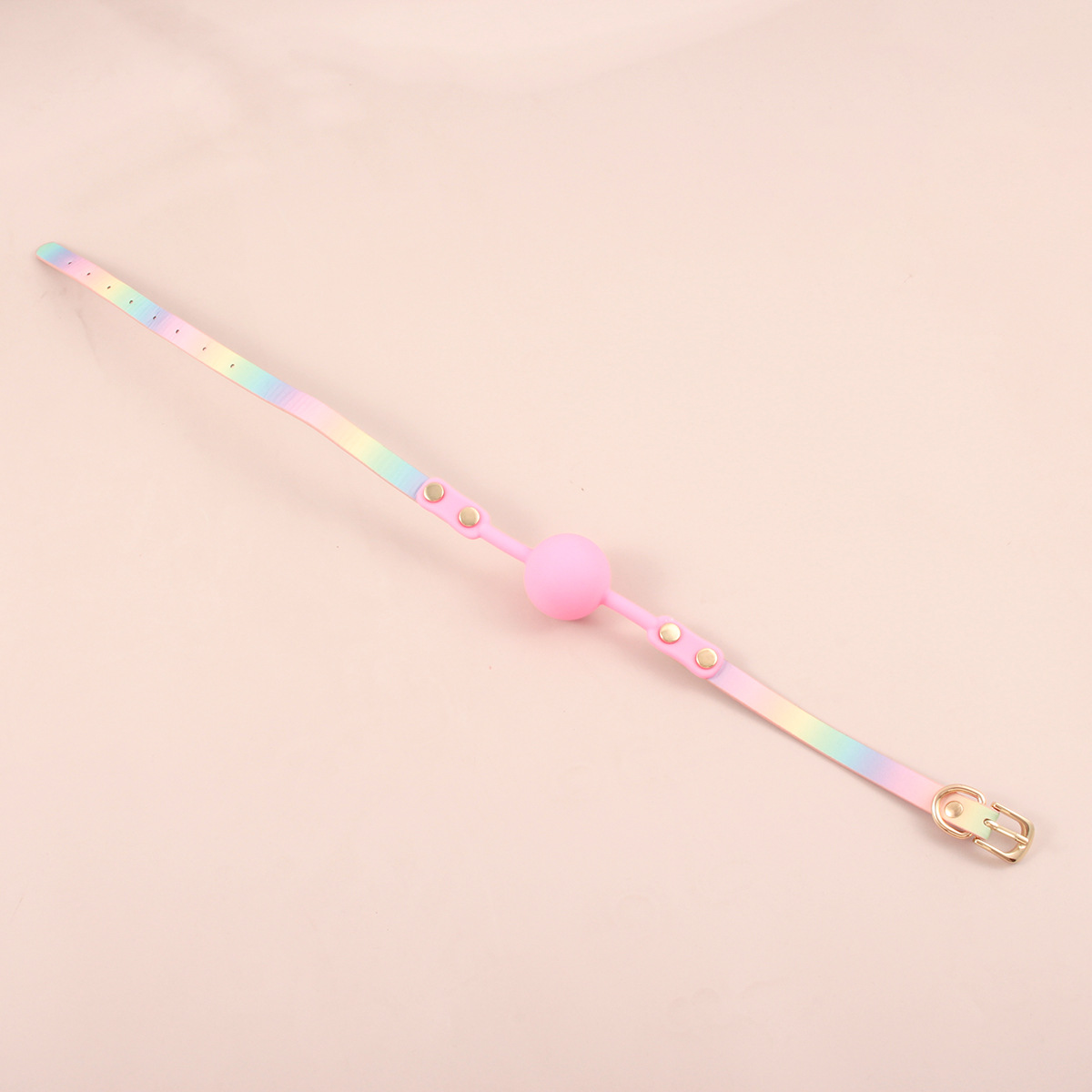 New rainbow color silicone mouth plug sex toys sex supplies sm tone teaching mouth ball adult products Application Scenario