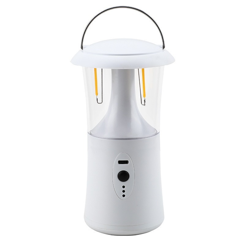 Cross-Border Retro Camping Lights Tungsten Wire Three Color Light Camp Atmosphere Lights Home Hand In Hand Lantern Multi-Functional Camping Lights Item Picture