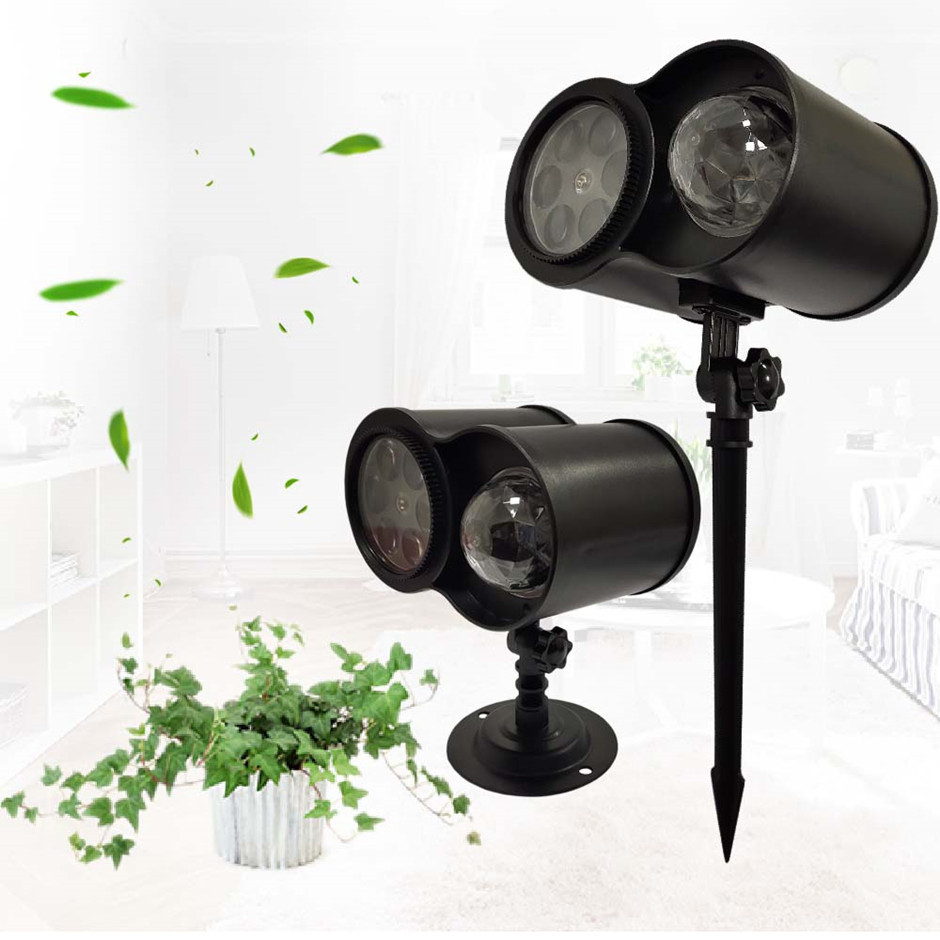 Amazon's best-selling double-tube water ripple pattern light, outdoor lawn light, Christmas projection light, remote control courtyard ground insert light Application Scenario
