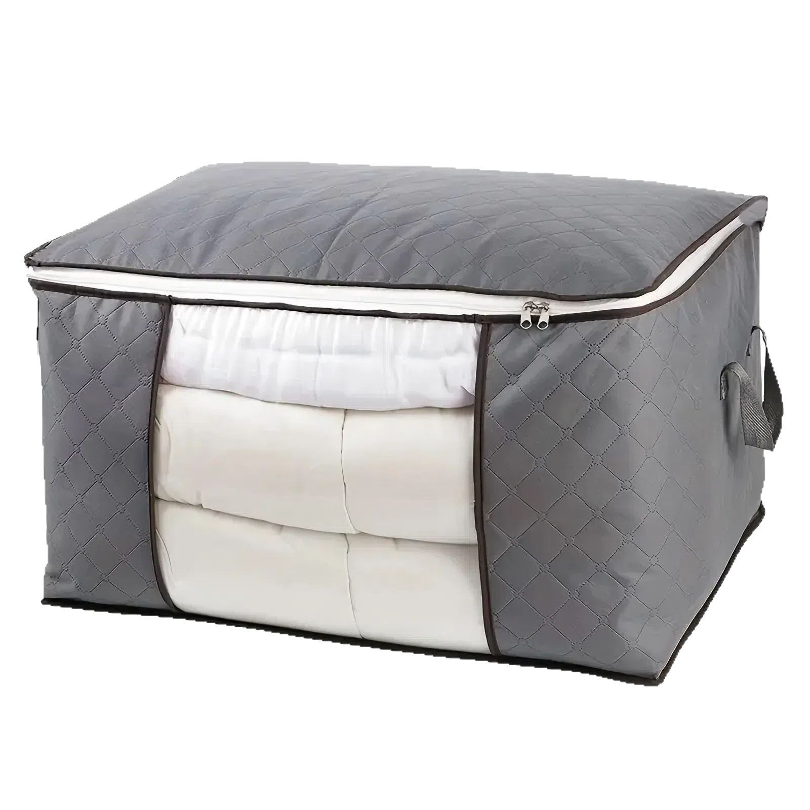 Household non-woven fabric bags for quilts, large-capacity clothing storage bags, flip cover storage boxes, moving packing storage boxes Item Picture