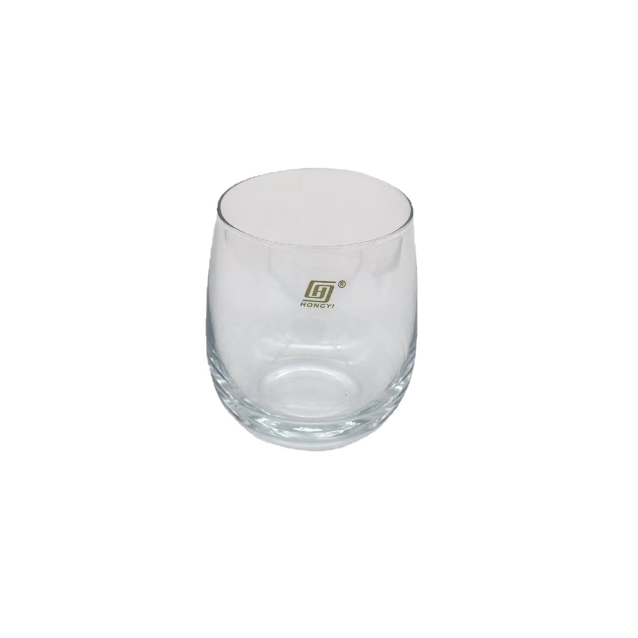 ins椭圆蛋形玻璃杯酒店ktv家用创意啤酒杯果汁杯水杯威士忌洋酒杯白底实物图