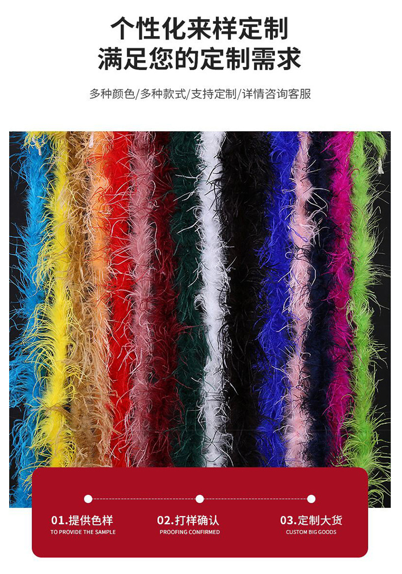 厂家直销15-80cm鸵鸟毛舞台布置真羽毛发夹装饰插花婚庆布置羽毛详情21