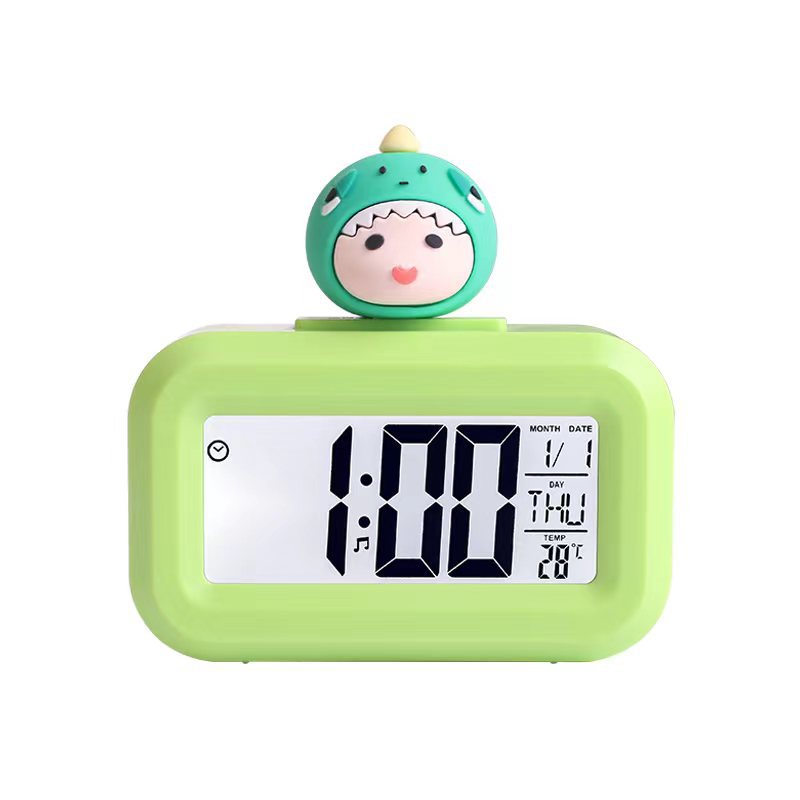 Mini and cute students use creative multi-functional electronic alarm clocks and cartoon smart clocks Item Picture