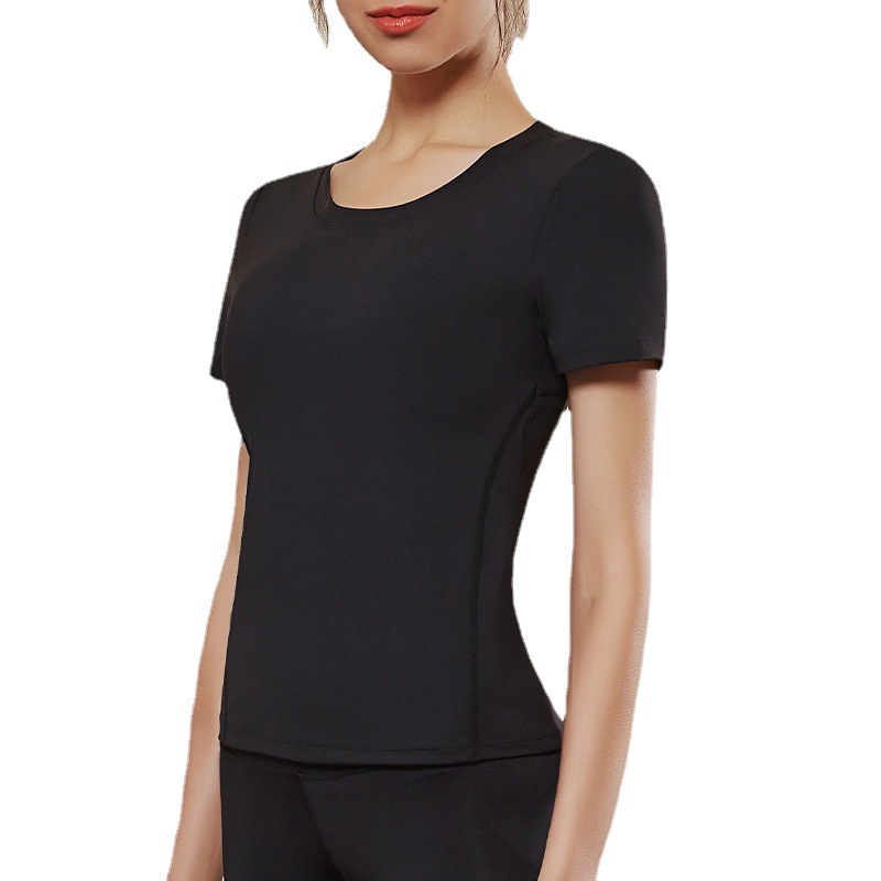 Sports Short Sleeve T-Shirt Loose Quick Drying Summer Set Yoga Wear Women's Top Perspiration Breathable Smock Fitness Wear Women Item Picture