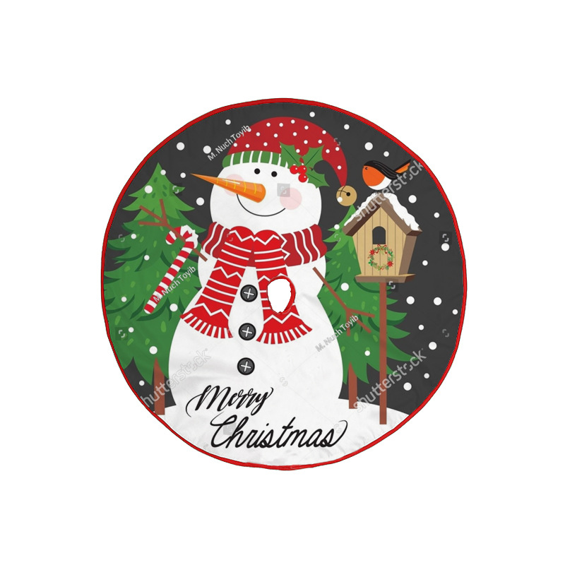 Cross-border new Christmas tree dress, a creative printed Christmas tree base decoration for home atmosphere decoration during Christmas details Picture