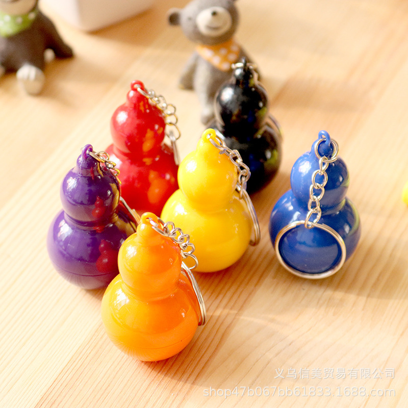 Wholesale manufacturer of new R-style colorful gourd shaped gourd kids telescopic ballpoint pens in blue, creative stationery for students details Picture