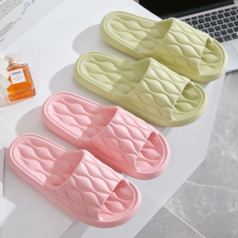 New summer slippers Female indoor home home homestays living room silent non-slip bathroom bath eva slippers full figure