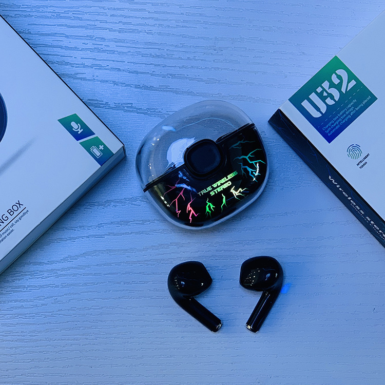 Nuevo modelo privado U32 bluetooth auriculares tws in-ear touch deportes waterproof ANC reducción de ruido true wireless auriculares details Picture