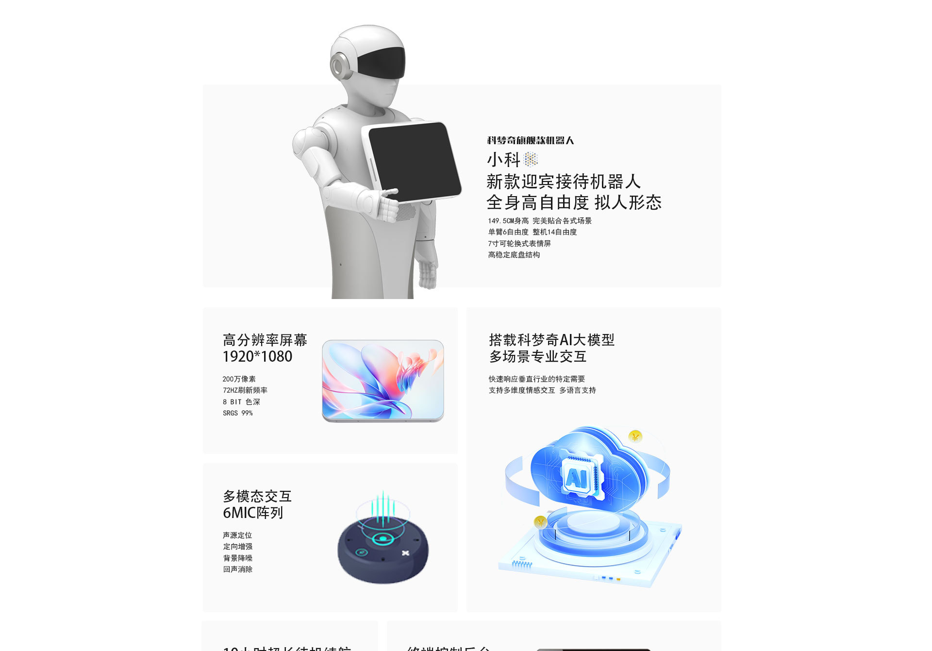 智能讲解接待迎宾机器人服务导购语音对话商用展厅展馆机器人详情3