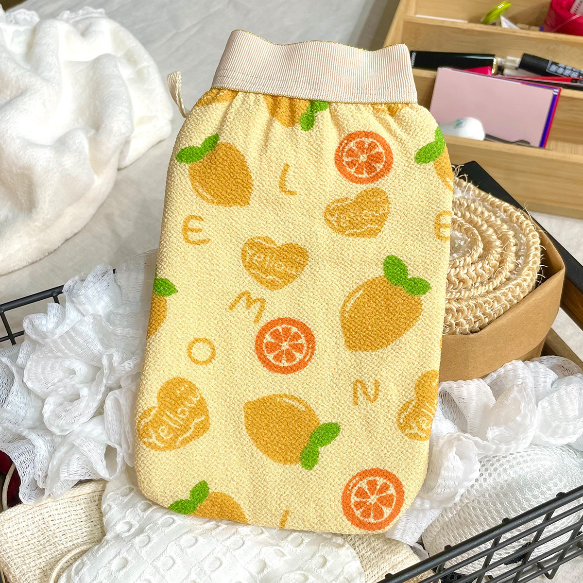 Double-Sided Household Fine Sand Painless Bath Towel Bath Center Thickened Soft Adult Mud Under Gray Bath Towel Bath Gloves Application Scenario