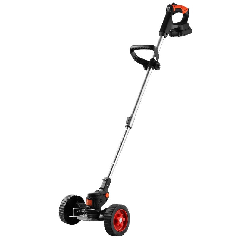 Digital display electric lawn mower, rechargeable small household multi-functional agricultural harvesting, weeding and hoeing lithium battery lawn mower Item Picture