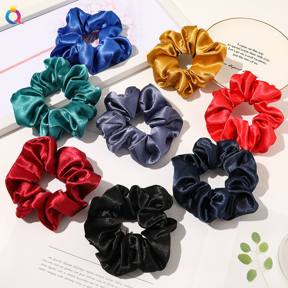 Qiyue Simple Large Intestine Hair Tie ins High-end Style Hair Tie Tie Ponytail Large Intestine Hair Tie Wholesale details Picture