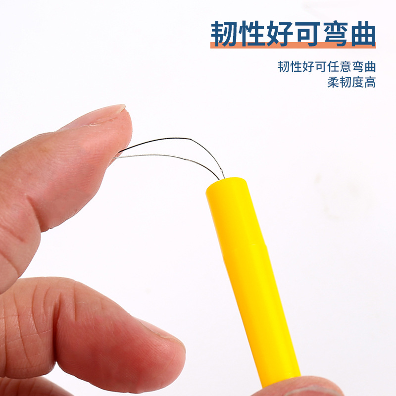 New style with cover needle threader home sewing portable threading artefact color plastic handle needle threader wholesale Specification drawing