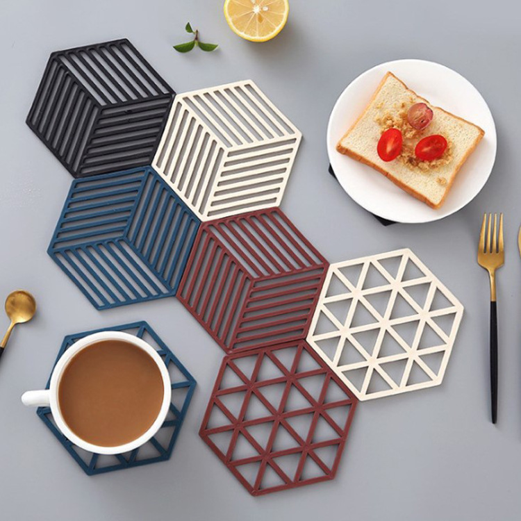 Silicone Heat Insulation Mat High Temperature Heat Dissipation Mat Table Mat Household Tea Coaster Casserole Mat details Picture