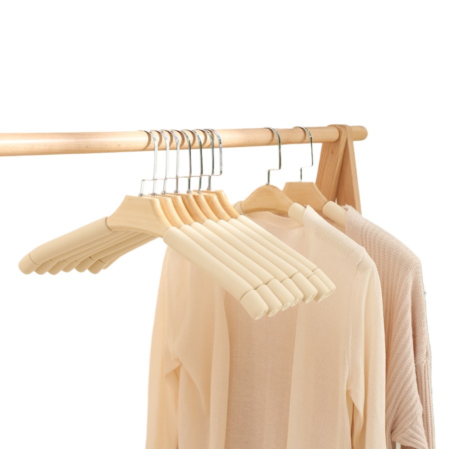 Anti-slip and traceless sponge coat hangers for sweaters, overcoats, down jackets, trouser racks, household thickened hanging clothes, anti-shoulder corner deformation soft braces Item Picture