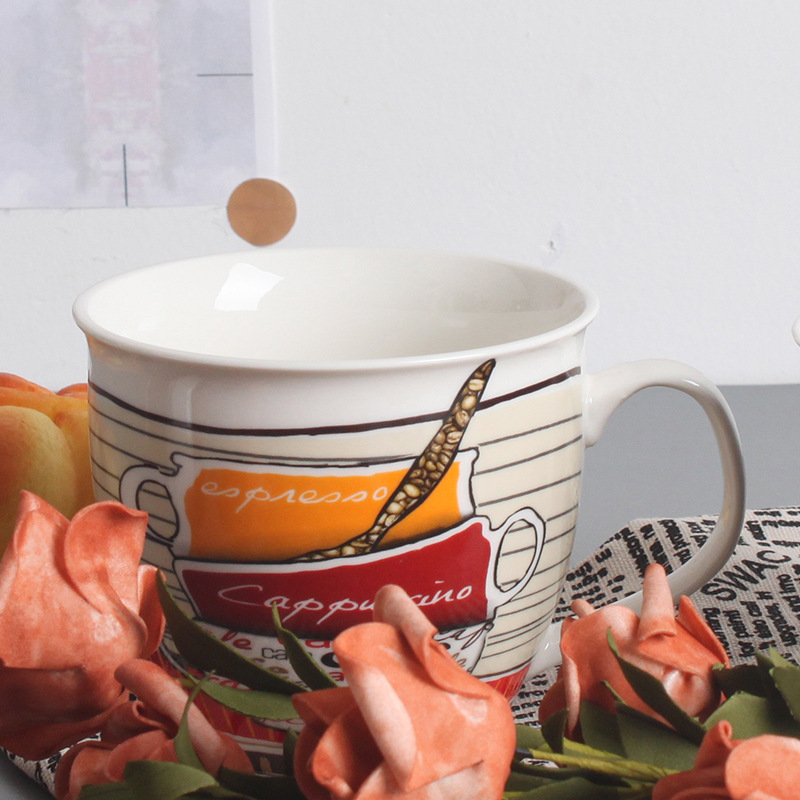 Manufacturers Directly Supply European Ceramic Coffee Mug Mug European Office Drinking Water Afternoon Tea Cup Creative Cup details Picture