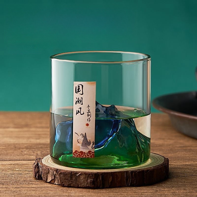 Vintage Japanese Water Cup Coffee Japanese Tea Cup Whiskey Glass Household Heat Resistant Specification drawing