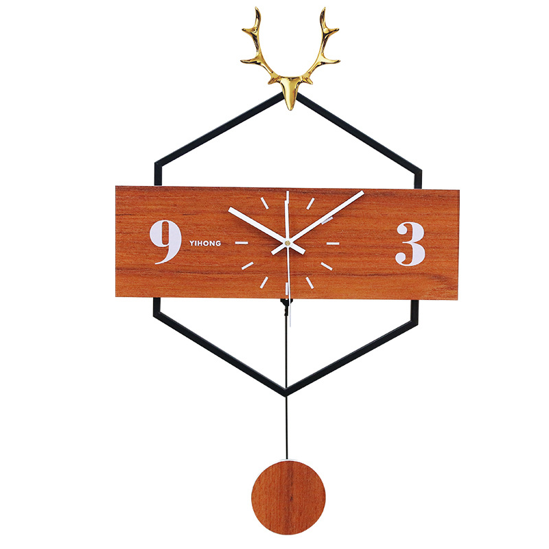 American Clock Wall Clock Living Room Modern Simple Clock Creative Home Fashion Wall Watch Atmospheric Nordic Wall Clock Item Picture