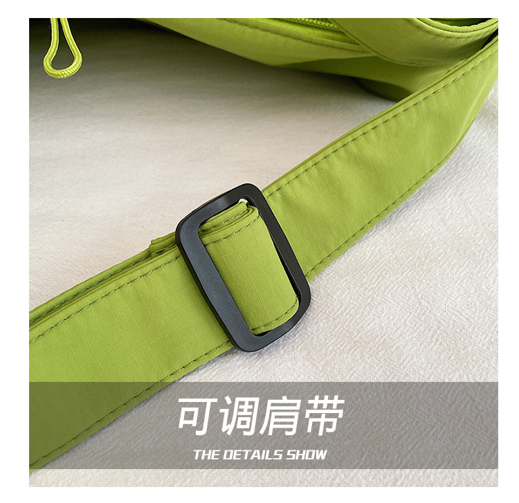 跨境韩版包包女2025新款防水尼龙包时尚新月包百搭轻便斜跨包详情7