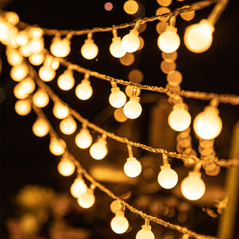 Luyuan Manufacturers Wholesale Bubble Ball Lights String Decorative Christmas Lights Led Battery Lights Usb Solar Water Drop Lights Application Scenario