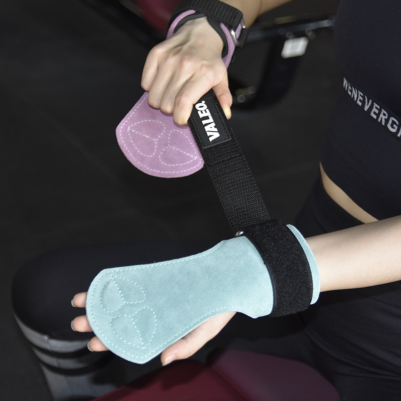 Power lift wrist guard men's gloves power strap fitness hard pull strap cowhide pull-up wholesale thumbnail