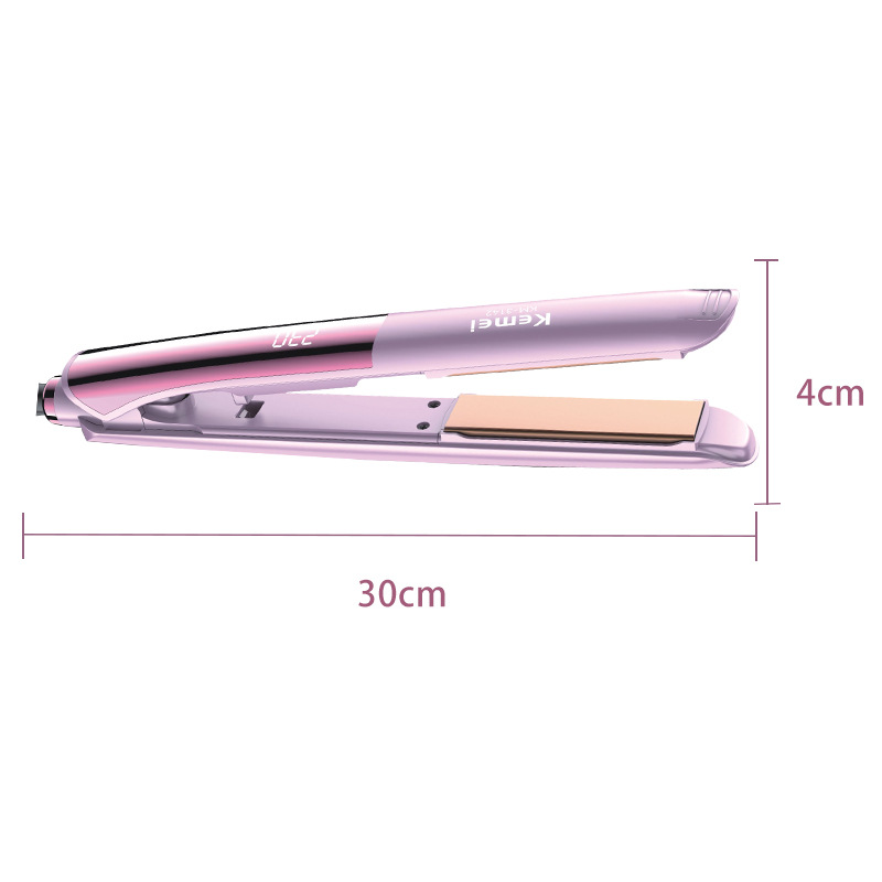 Kemei's best-selling new type of negative ion hair straightener that does not damage hair, constant temperature hair straightener, and 40mm large wave hair curling iron Application Scenario